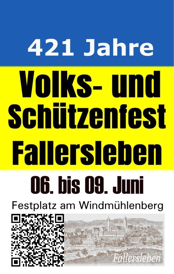 Plakat Schützenfest Fallersleben 2024